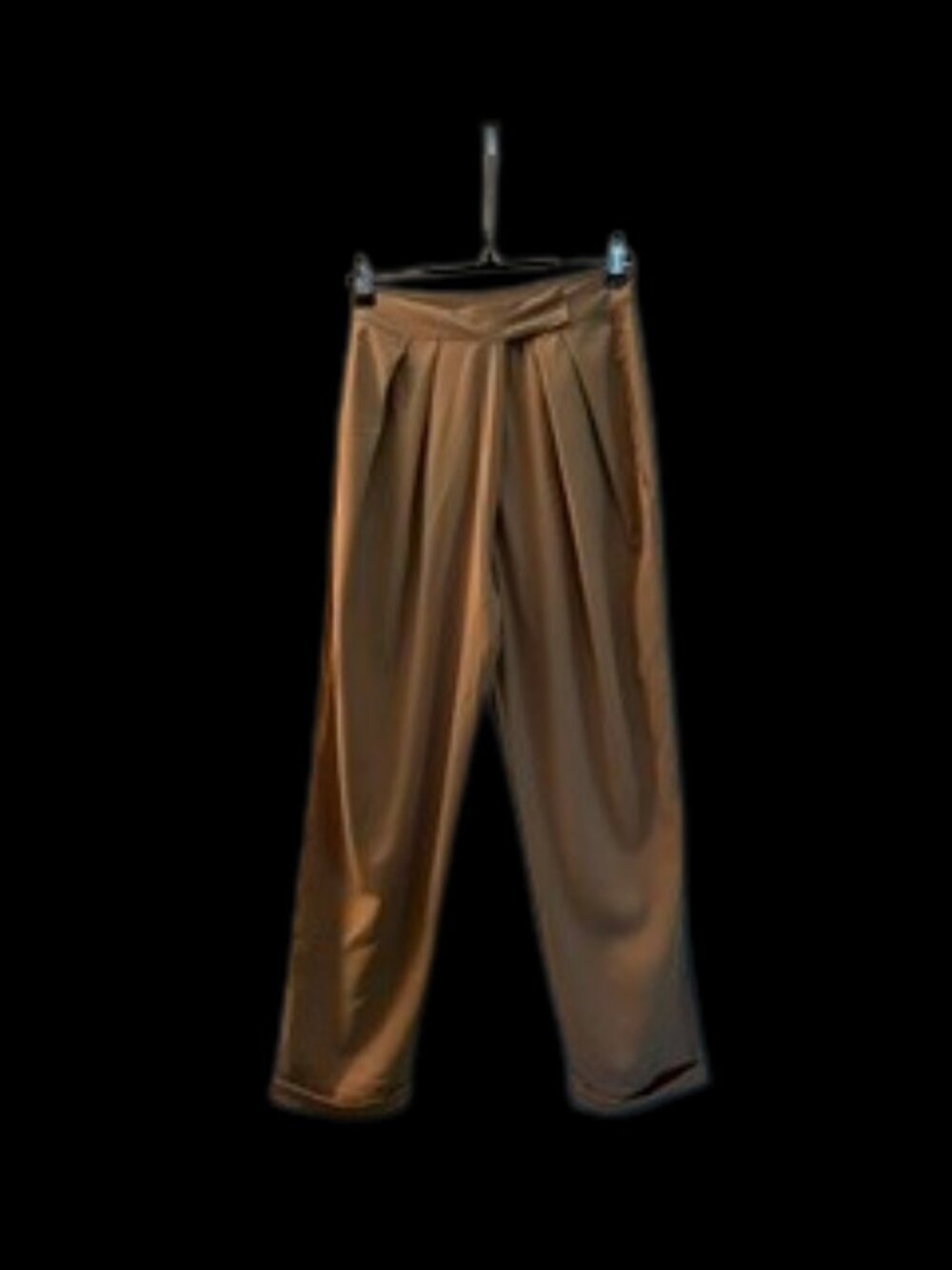 Lumiere Tan/mocha pleated pants size small